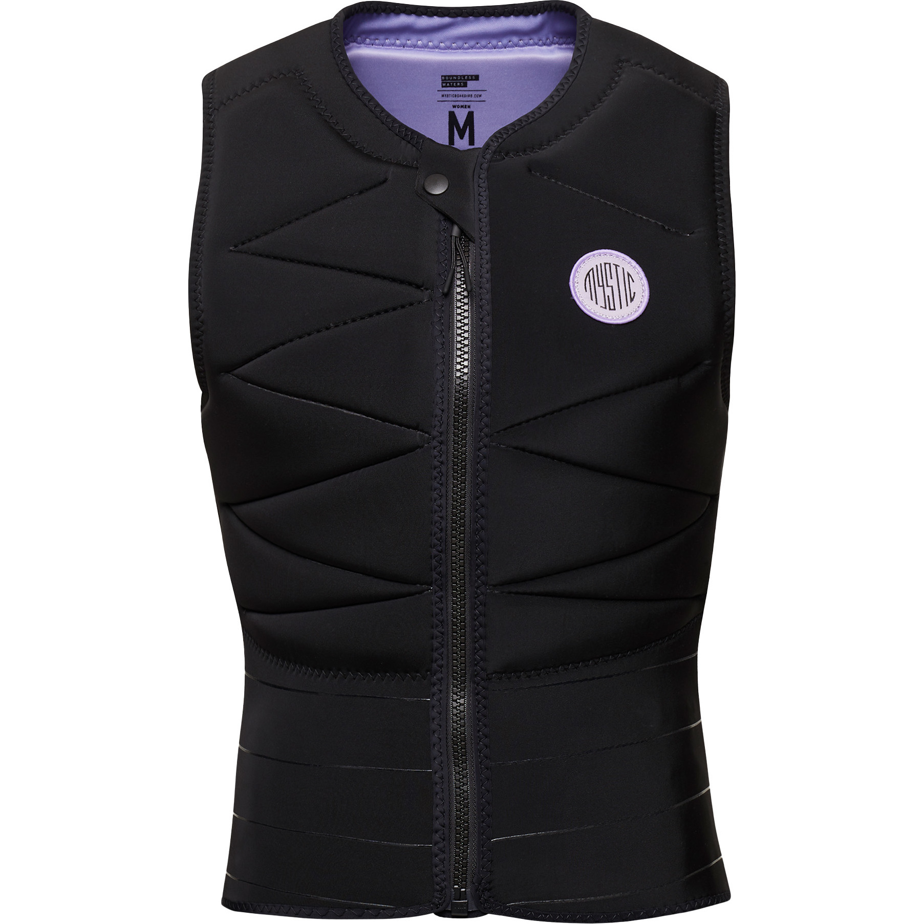 2026 Mystic Womens Ruby Front Zip Impact Vest 35005.230230 - Black